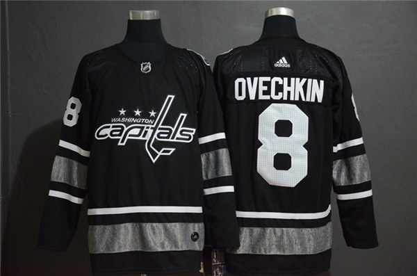 Men's Washington Capitals #8 Alexander Ovechkin adidas Black 2019 NHL All-Star Game Jersey