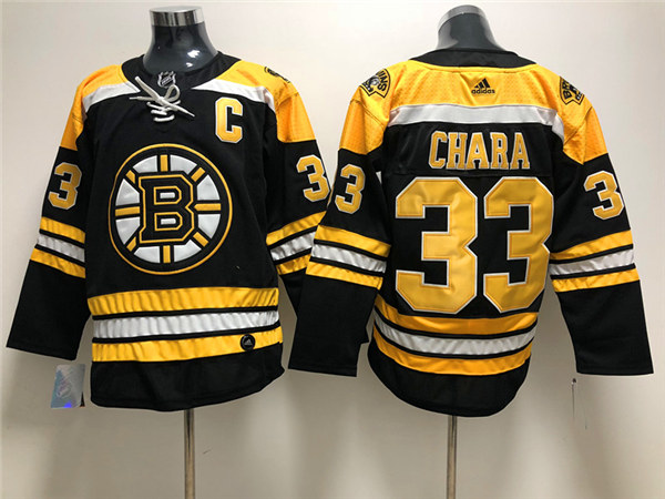 Men's Boston Bruin #33 Zdeno Chara adidas Home Black Jersey