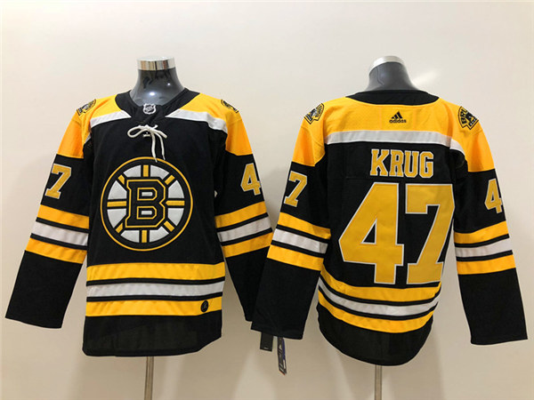 Men's Boston Bruin #47 Torey Krug adidas Home Black Jersey