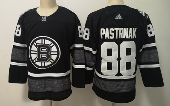 Mens Boston Bruin #88 David Pastrnak adidas Black 2019 NHL All-Star Game Jersey