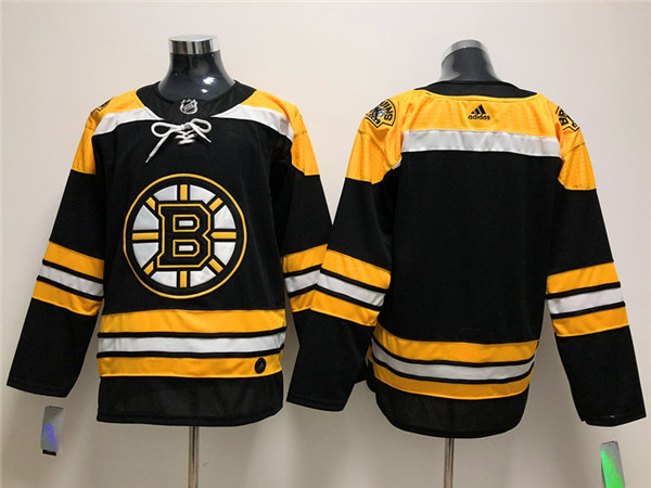 Men's Boston Bruins Blank adidas Home Black Jersey
