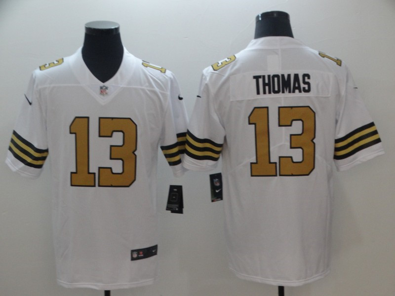 Men's New Orleans Saints #13 Michael Thomas White Vapor Untouchable Color Rush Limited Player Jersey