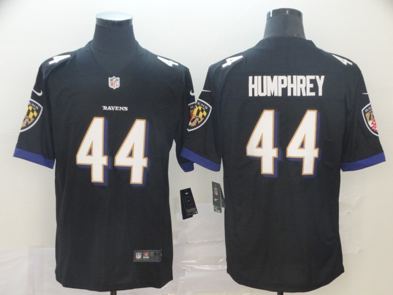 Men's Baltimore Ravens #44 Marlon Humphrey Nike Black Speed Machine Limited  Jersey