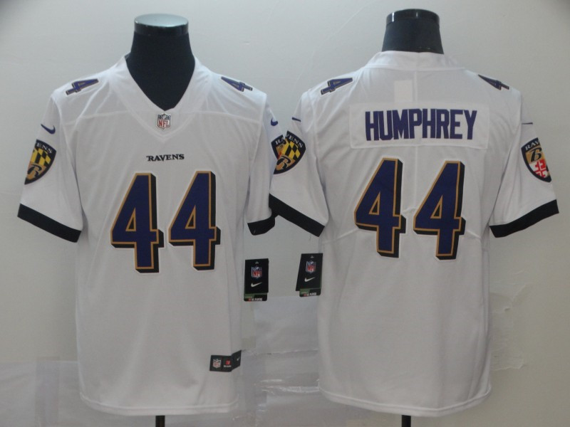 Men's Baltimore Ravens #44 Marlon Humphrey Nike White Player Limited  Football Jersey