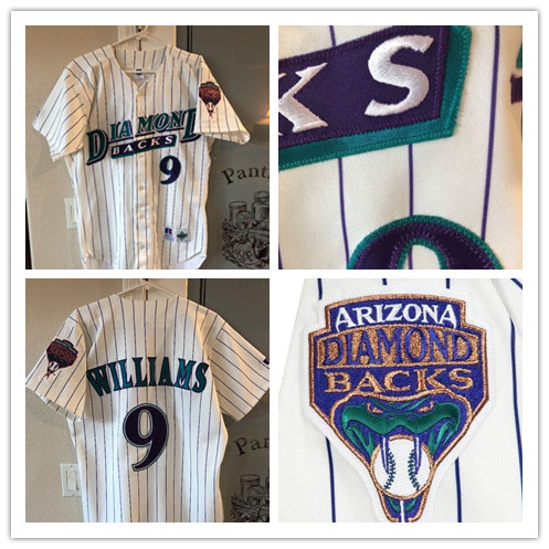 Men's Arizona Diamondbacks Retired Player #9 Matt Williams 1999 Cream Majestic Cooperstown Collection Jersey