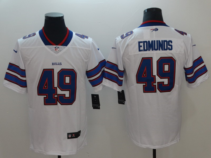 Men's Buffalo Bills #49 Tremaine Edmunds Nike White Player Game Football Jersey