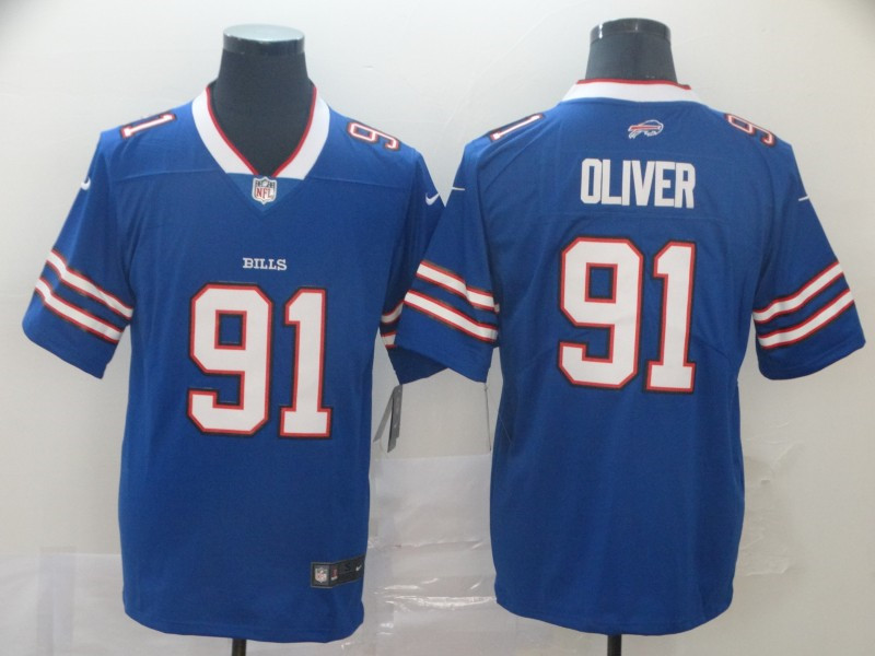 Men's Buffalo Bills #91 Ed Oliver Nike Royal Player Game Football Jersey