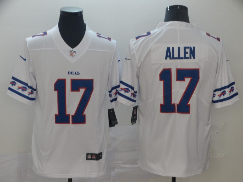 Men's Buffalo Bills #17 Josh Allen Nike NFL team logo cool edition jerseys 