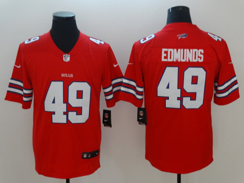 Men's Buffalo Bills #49 Tremaine Edmunds Nike Red Alternate Game Football Jersey