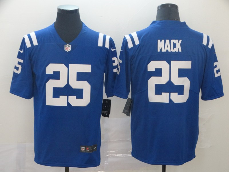 Men's Indianapolis Colts #25 Marlon Mack Nike Royal NFL Vapor Limited Jersey