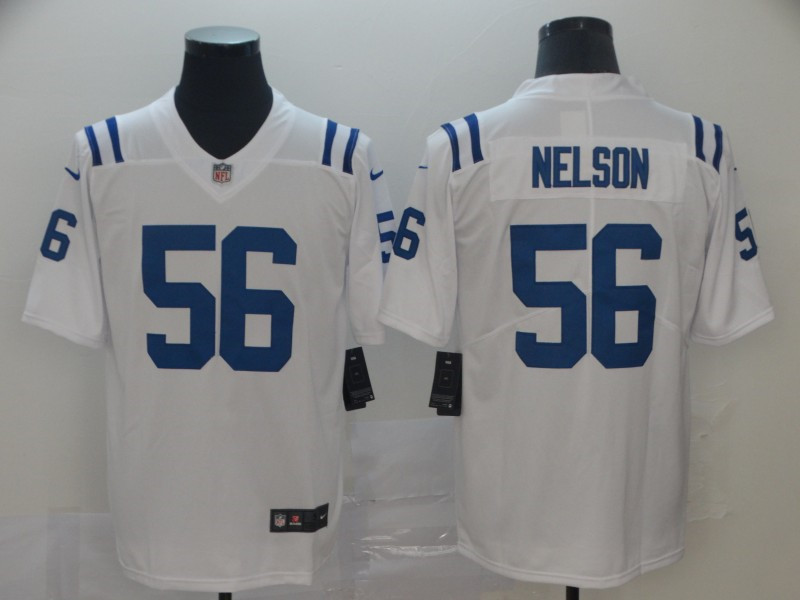 Men's Indianapolis Colts #56 Quenton Nelson Nike White NFL Vapor Limited Jersey