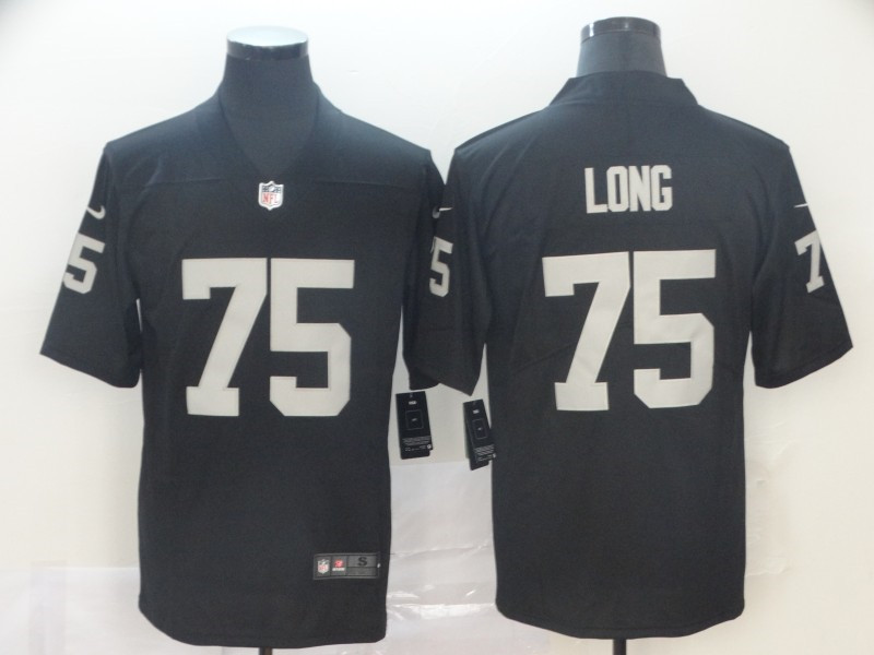 Men's  Las Vegas Raiders Retired Player #75 Howie Long Nike Black Football Game Jersey