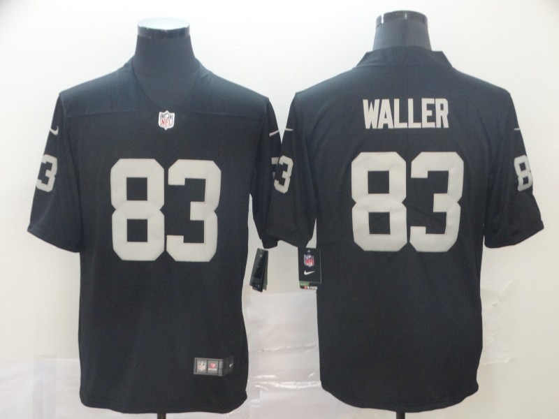 Men's Las Vegas Raiders #83 Darren Waller Nike Black Football Game Jersey 