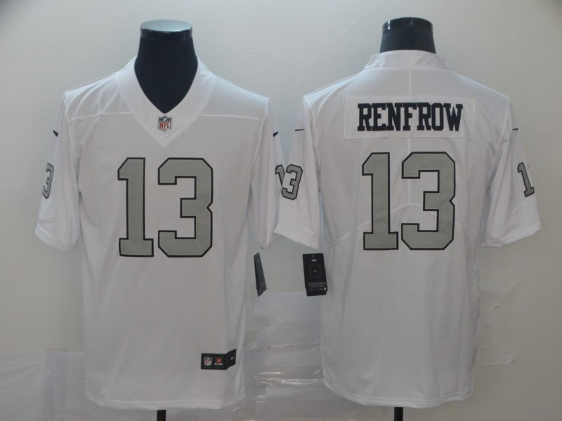 Men's Las Vegas Raiders #13 Hunter Renfrow Nike White Color Rush Legend Player Jersey