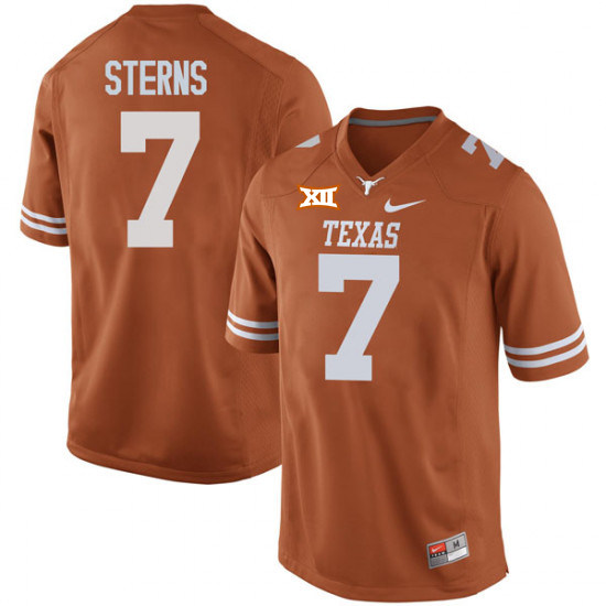 Men's Texas Longhorns #7 Caden Sterns Nike Orange Football Jersey