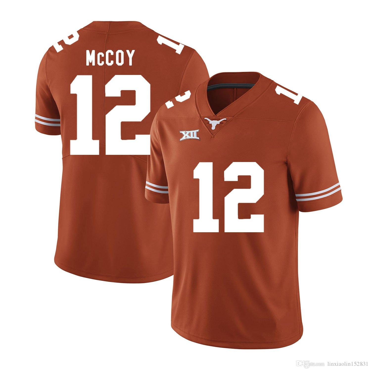 Men's Texas Longhorns #12 Colt McCoy Nike Orange Football Jersey