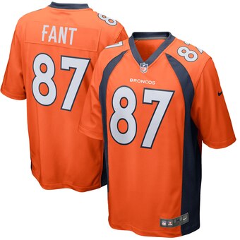 Men's Denver Broncos #87 Noah Fant Orange Nike NFL Vapor Untouchable Limited Jersey