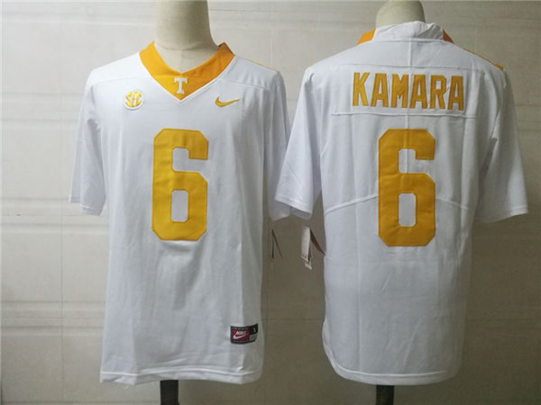 Mens Tennessee Volunteers #6 Alvin Kamara Nike White NCAA Football Jersey