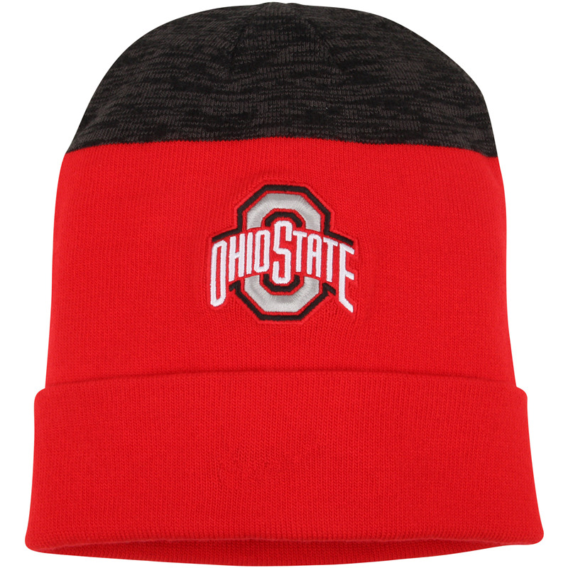 NCAA Ohio State Buckeyes Scarlet Sideline Cuffed Knit Hat -Red