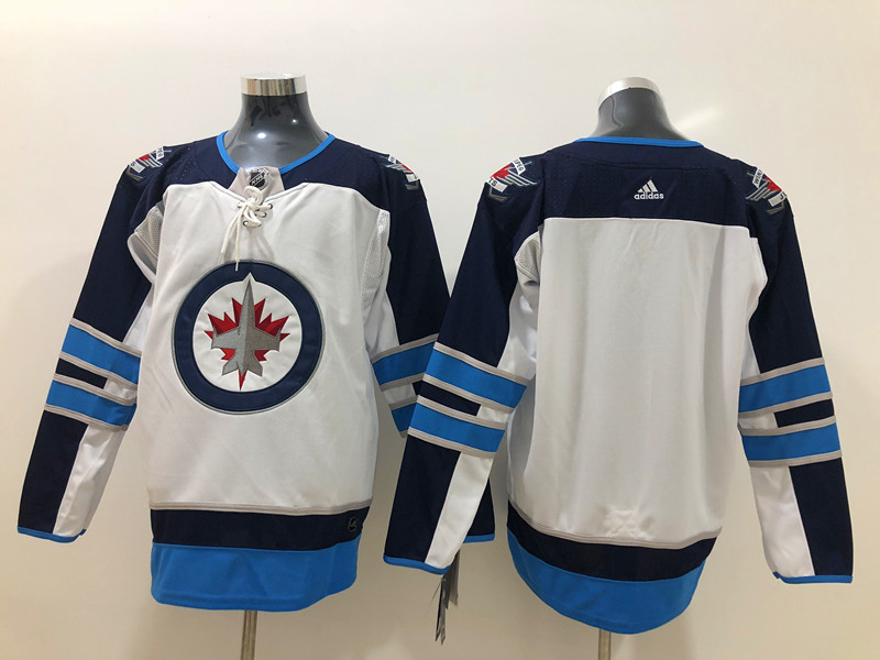 Men's Winnipeg Jets Blank adidas White Away Jersey