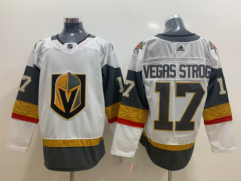 Men's Vegas Golden Knights #17 Vegas  Strong Adidas White Jersey