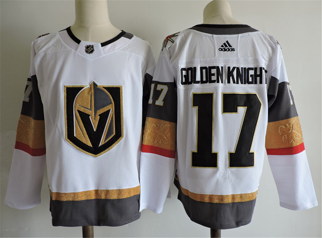Men's Vegas Golden Knights #17 Golden Knights Adidas White Jersey