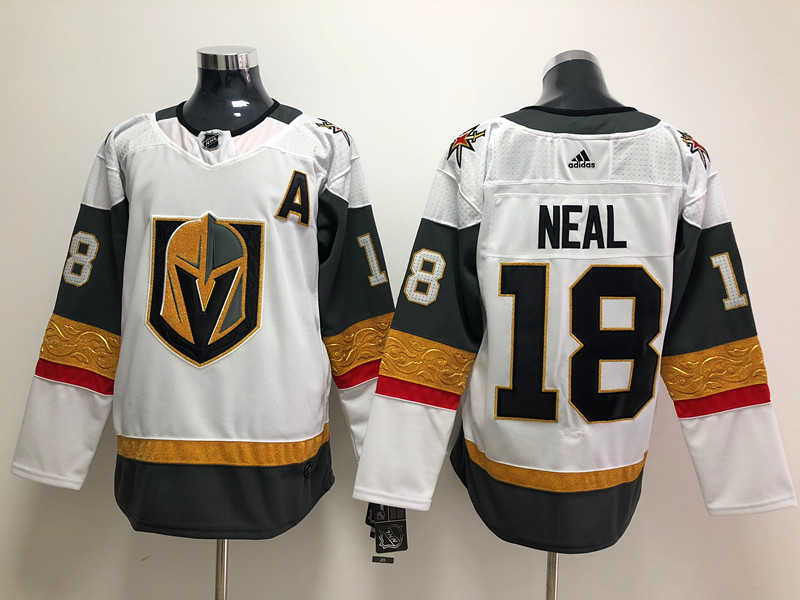 Men's Vegas Golden Knights #18 James Neal Adidas White Jersey