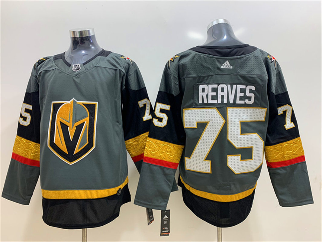 Men's Vegas Golden Knights #75 Ryan Reaves Adidas Grey Jersey