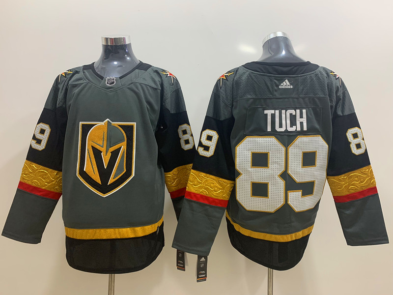 Men's Vegas Golden Knights #89 Alex Tuch Adidas Grey Jersey