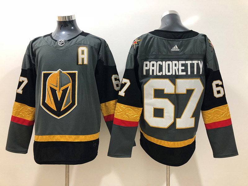 Men's Vegas Golden Knights #67 Max Pacioretty Adidas Grey Jersey