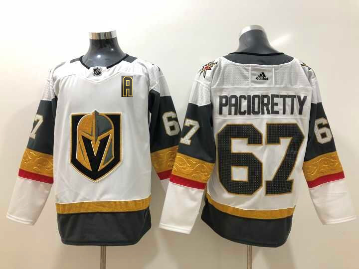 Men's Vegas Golden Knights #67 Max Pacioretty Adidas White Jersey