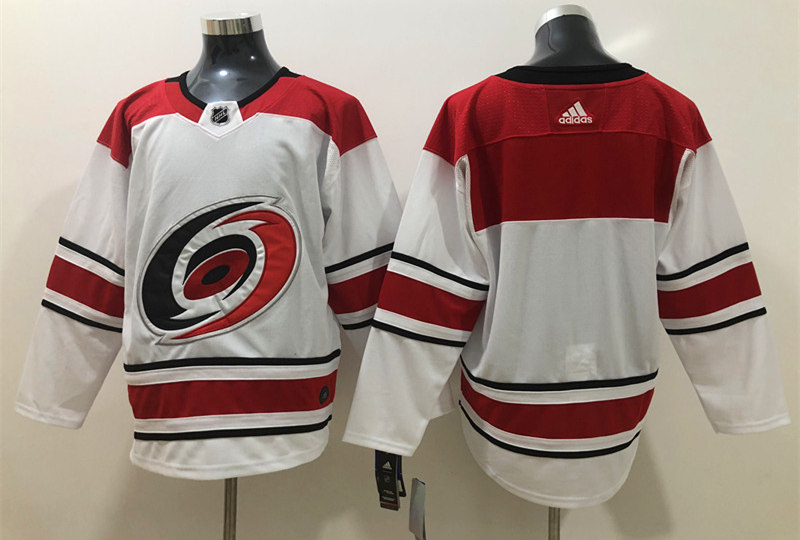 Men's Carolina Hurricanes Blank Adidas White Away Jersey
