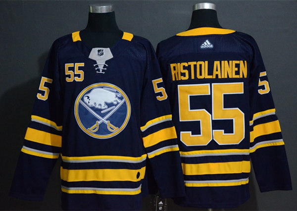 Men's Buffalo Sabres #55 Rasmus Ristolainen Adidas Home Navy Jersey