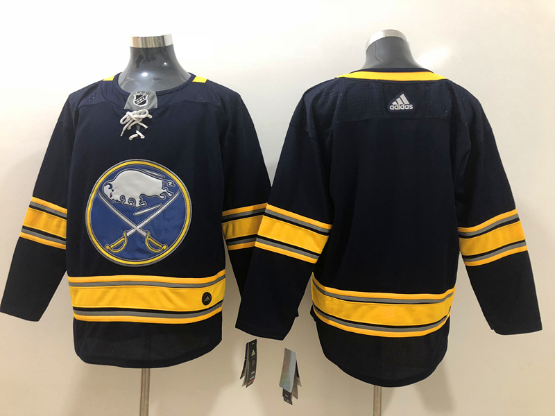 Men's Buffalo Sabres Blank Adidas Home Navy Jersey