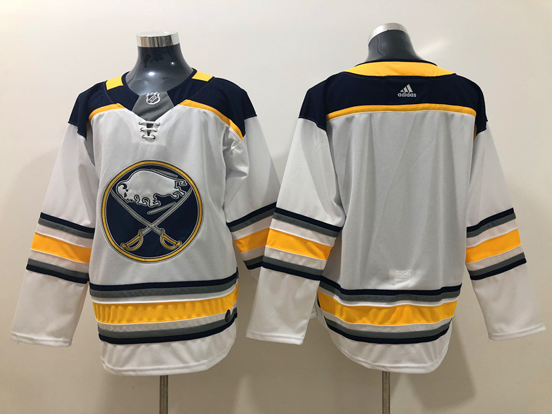 Men's Buffalo Sabres Blank  Adidas Away White Jersey