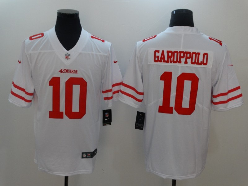 Men's San Francisco 49ers #10 Jimmy Garoppolo White Nike Vapor Untouchable Limited Jersey