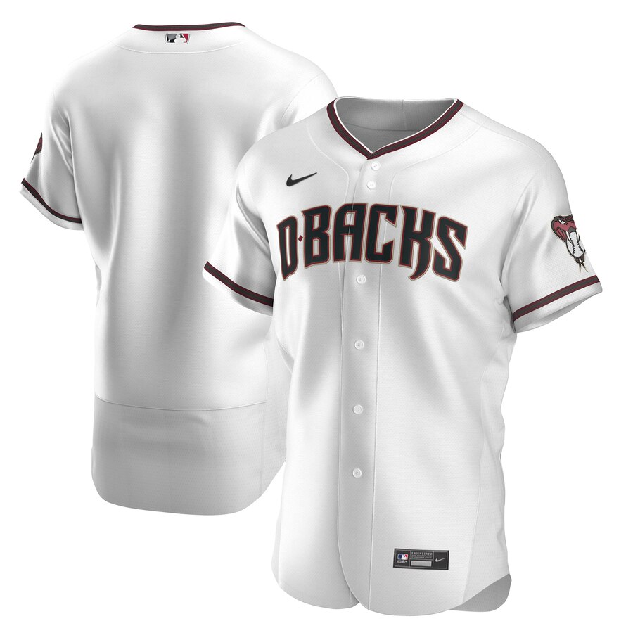Men's Arizona Diamondbacks Nike White Crimson Home 2020 Authentic Team Jersey