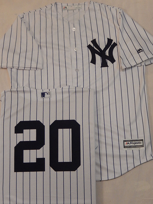 New York Yankees #20 JORGE POSADA Sewn COOL BASE Baseball Jersey