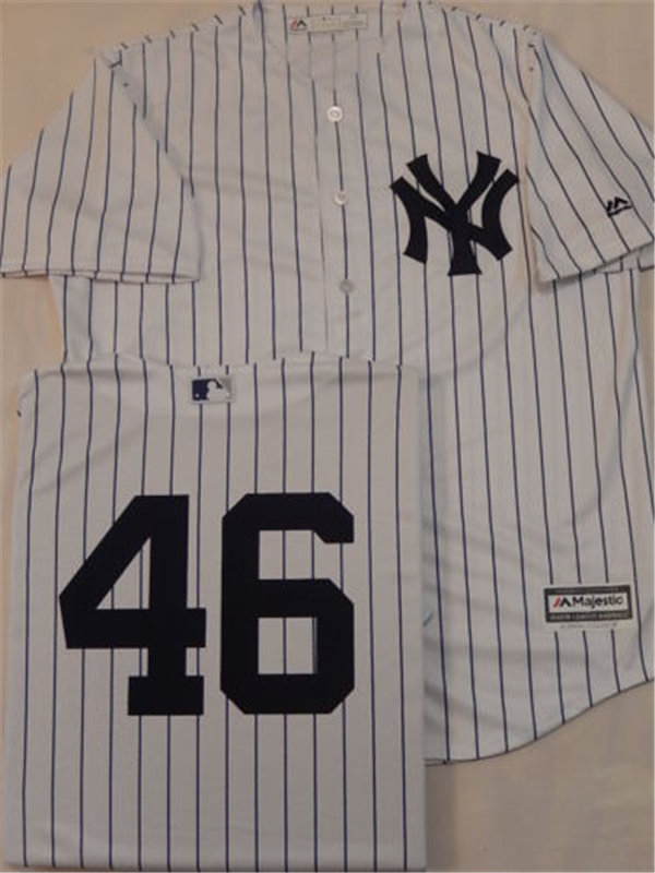 New York Yankees #46 ANDY PETTITTE Sewn COOL BASE Baseball Jersey