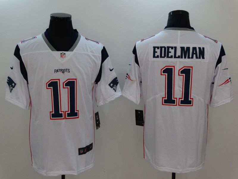 Men's New England Patriots #11 Julian Edelman White Nike Vapor Untouchable Limited Jersey