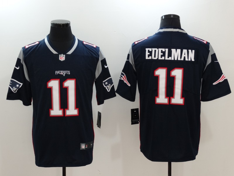 Men's New England Patriots #11 Julian Edelman Navy Nike Vapor Untouchable Limited Jersey