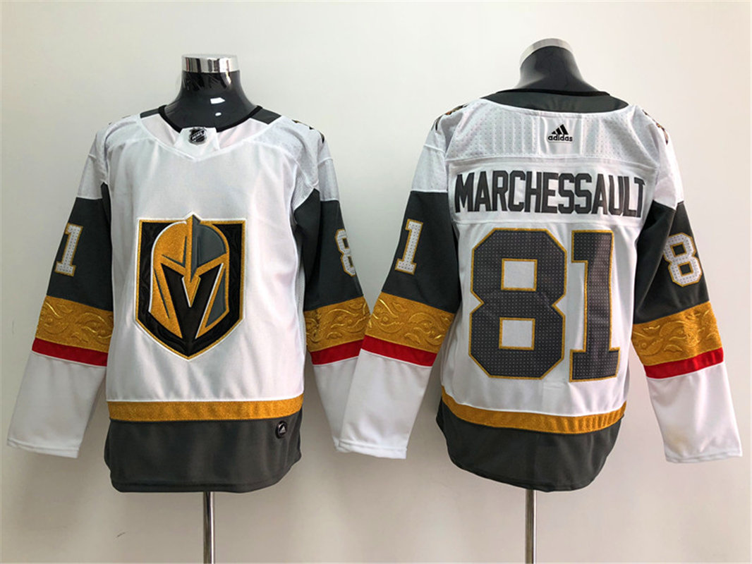 Men's Vegas Golden Knights #81 Jonathan Marchessault Adidas White Jersey