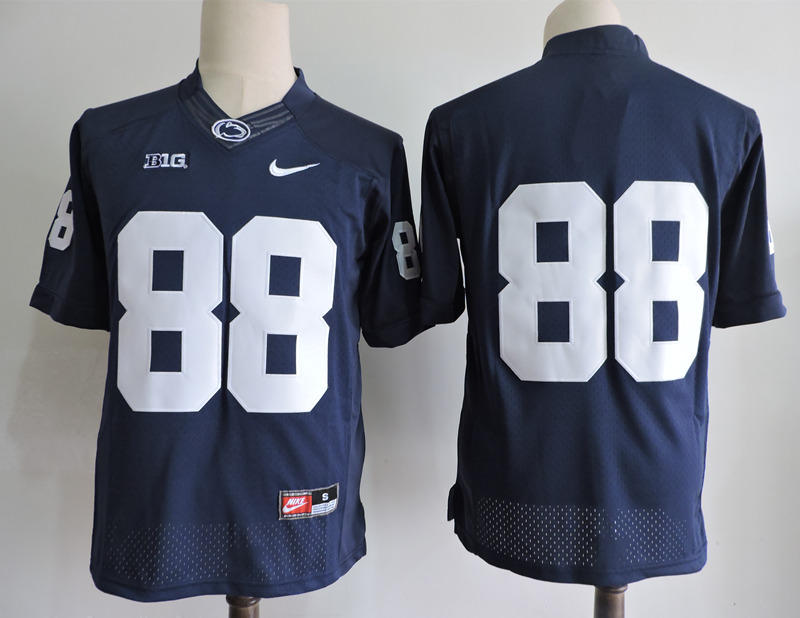 Mens Penn State Nittany Lions #88 Mike Gesicki Navy Football Jersey -Without Name
