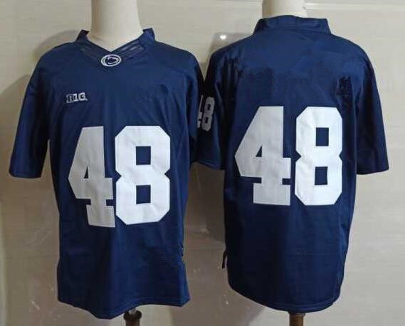 Mens Penn State Nittany Lions #48 Shareef Miller Navy Football Jersey -Without Name