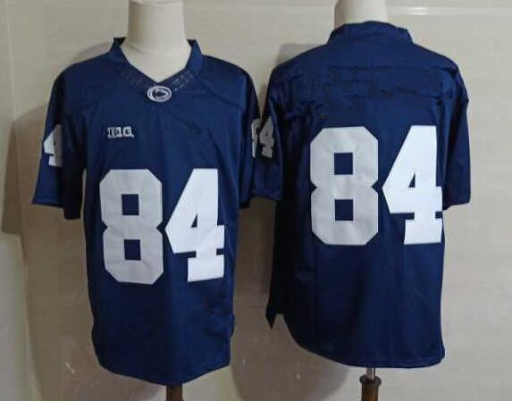 Mens Penn State Nittany Lions #84  Juwan Johnson Navy Football Jersey -Without Name