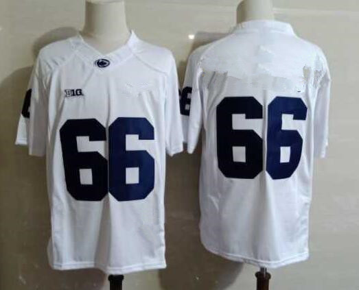 Mens Penn State Nittany Lions #66 Connor McGovern White Football Jersey -Without Name