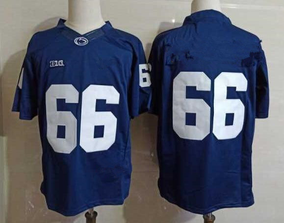 Mens Penn State Nittany Lions #66 Connor McGovern Navy Football Jersey -Without Name