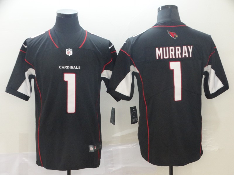 Men's Arizona Cardinals #1 Kyler Murray  Nike Alternate Black Vapor Untouchable Jersey