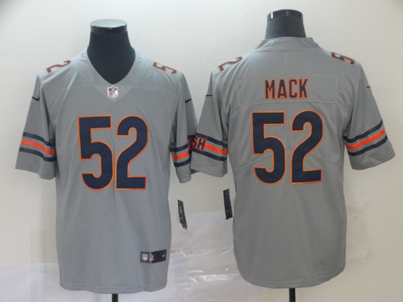 Men's Chicago Bears #52 Khalil Mack Nike Gray Inverted Legend Jersey