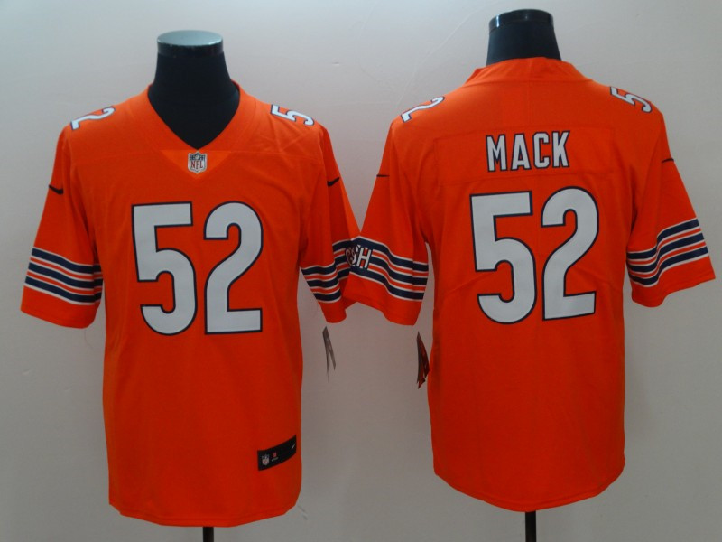 Men's Chicago Bears #52 Khalil Mack Nike Orange Alternate Game Jersey